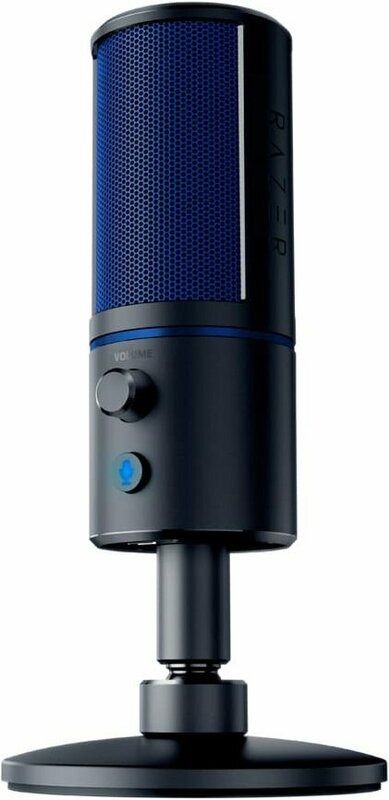 Мікрофон для ПК Razer Seiren X PS4 Black/Blue (RZ19-02290200-R3G1)