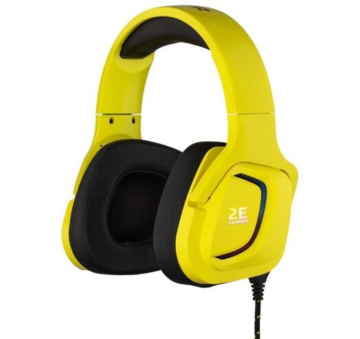 Комп'ютерна гарнітура 2E Gaming HG340 RGB 3.5mm Yellow (2E-HG340YW)