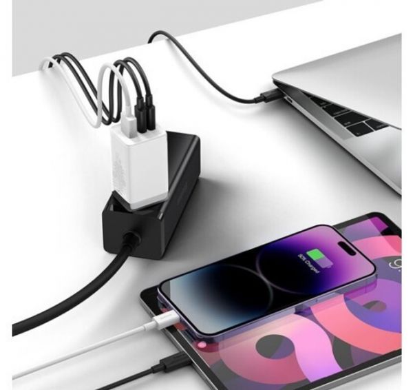 Мережевий зарядний пристрій Baseus GaN5 Pro Fast Charger 65W Black Type-C to Type-C cable (CCGP1202