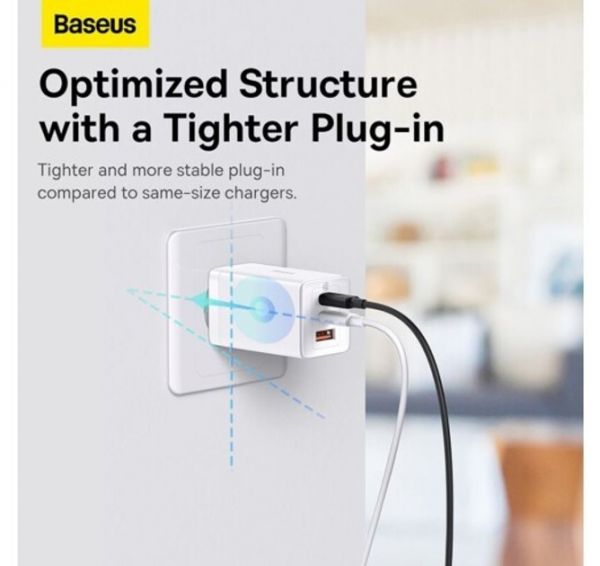 Мережевий зарядний пристрій Baseus GaN5 Pro Fast Charger 65W Black Type-C to Type-C cable (CCGP1202