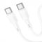 Кабель Hoco X83 Type-C to Type-C Victory 60W charging data cable White