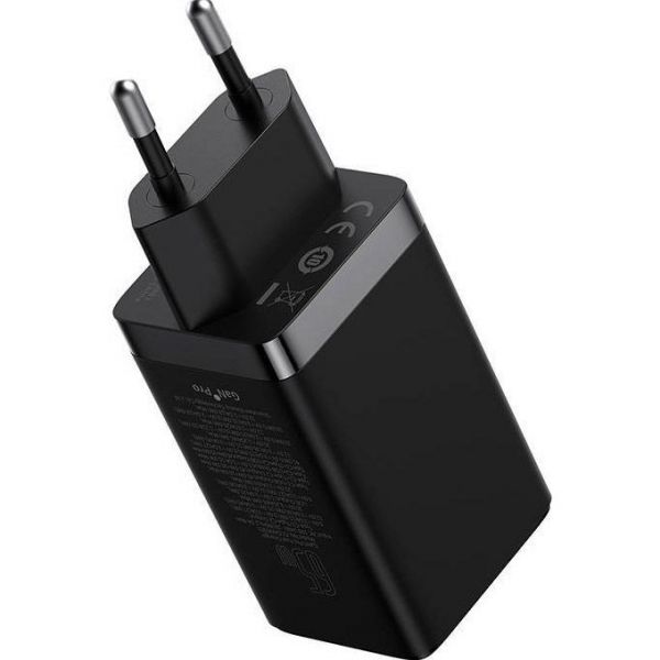 Мережевий зарядний пристрій Baseus GaN5 Pro Fast Charger 65W Black Type-C to Type-C cable (CCGP1202