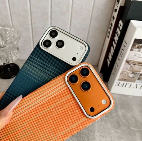 Чохол CaseSH Tactile Woven Magnetic Metal Frame for Apple iPhone 17 Pro S33