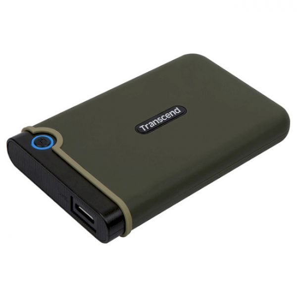 Зовнішній жорсткий диск 2.5" USB 1.0TB Transcend StoreJet 25M3 Military Green Slim (TS1TSJ25M3G)