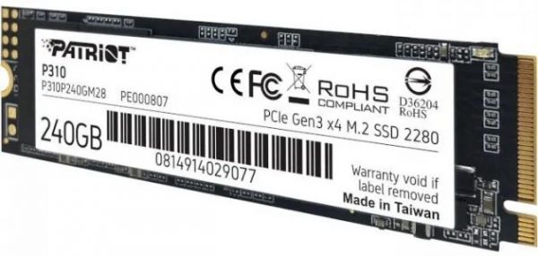 SSD накопичувач PATRIOT P310 240 GB (P310P240GM28)