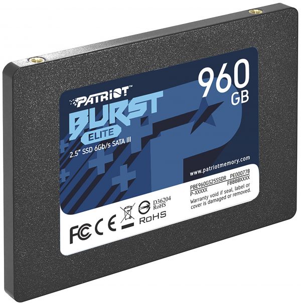 SSD накопичувач PATRIOT Burst Elite 960 GB (PBE960GS25SSDR)