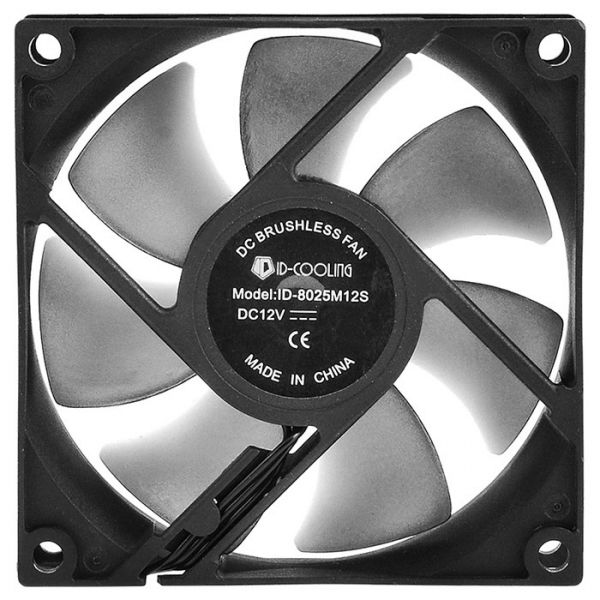 Вентилятор ID-Cooling NO-8025-SD,80x80x25мм, 3-pin, черный