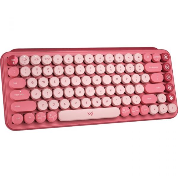 Клавіатура Logitech POP Keys Wireless Mechanical Keyboard Rose (920-010737)