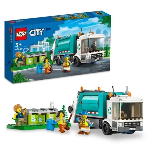 Блоковий конструктор LEGO City Сміттєпереробна вантажівка (60386)