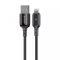 Кабель Proove Flex Metal USB to Lightning 2.4A (1m) (black)