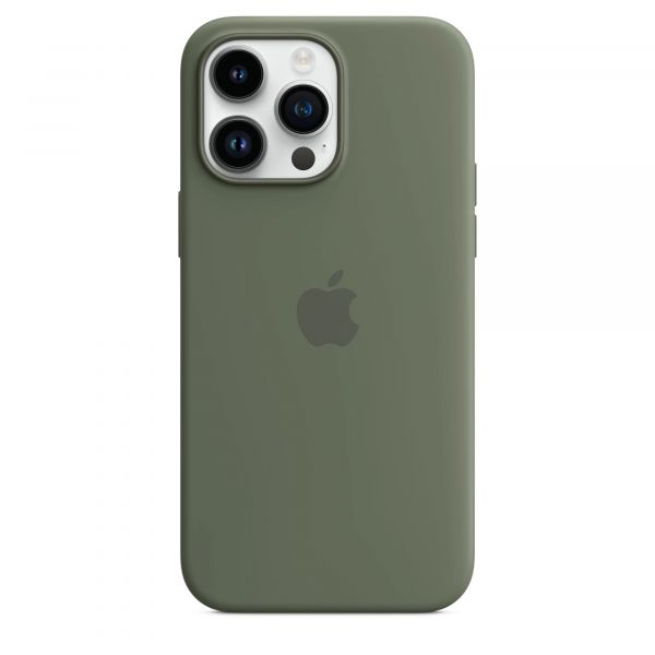 Чохол Apple Silicone Case with MagSafe iPhone 14 Pro Max (1:1 original) Olive
