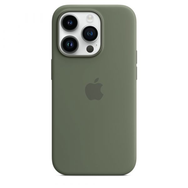 Чохол Apple Silicone Case with MagSafe iPhone 14 Pro (1:1 original) Olive