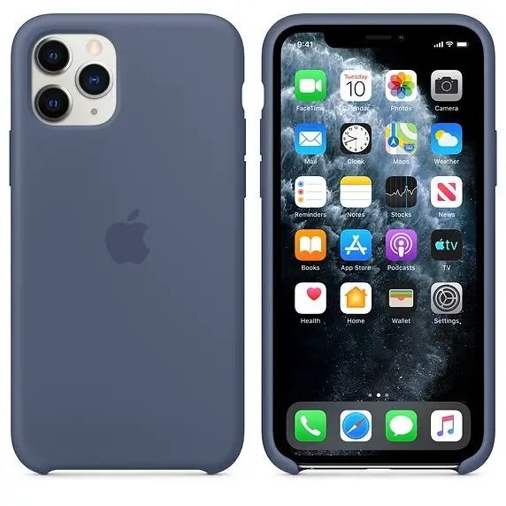 Чохол Apple Silicone Case Midnight Blue for IPhone 11 Pro