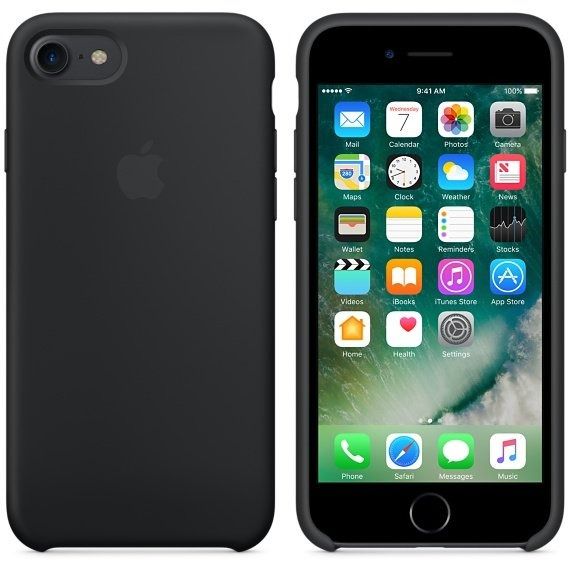 Чохол Apple Silicone Case Black for iPhone 7/8/SE