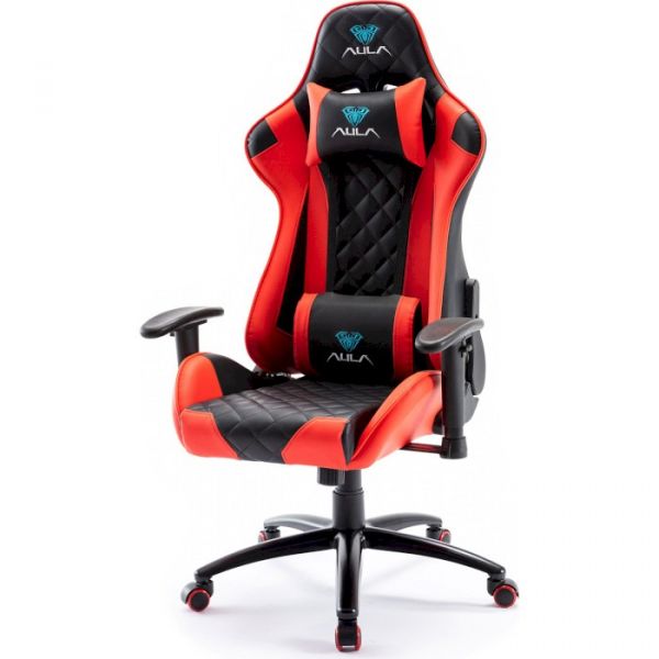 Крісло для геймерів Aula F1029 Gaming Chair Black/Red (6948391286181)