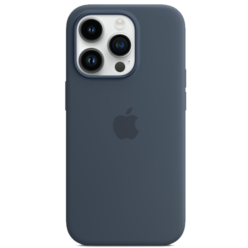 Чохол Apple Silicone Case with MagSafe iPhone 14 Pro (1:1 original) Stormblue