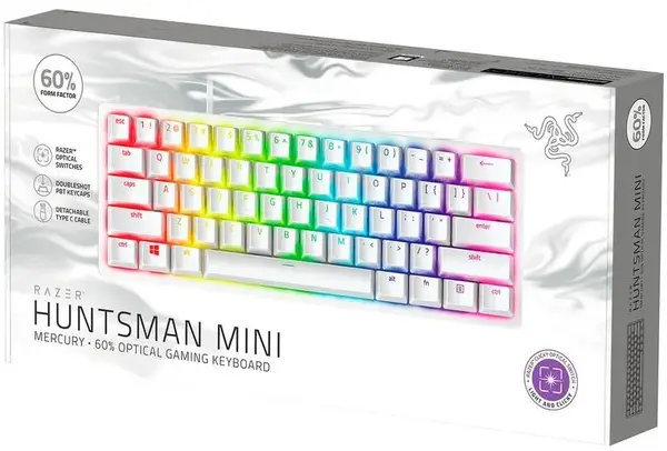 Клавіатура RAZER Huntsman V3 PRO mini, white (RZ03-04991700-R3M1)