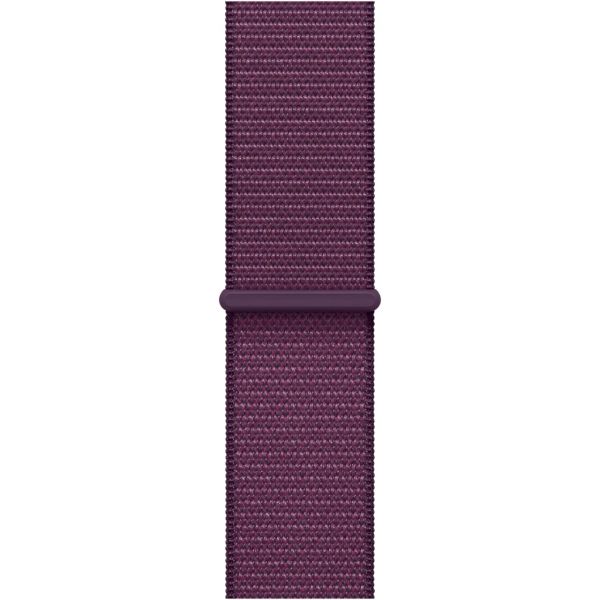 Apple Watch Series 10 GPS 42mm Rose Gold Aluminum Case with Plum Sport Loop MWWK3