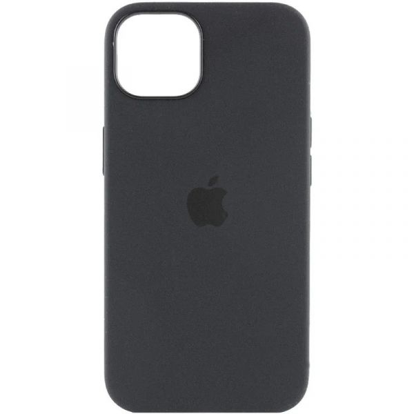 Чохол Apple Silicone Case with Animation & MagSafe iPhone 15 (1:1 original), Black