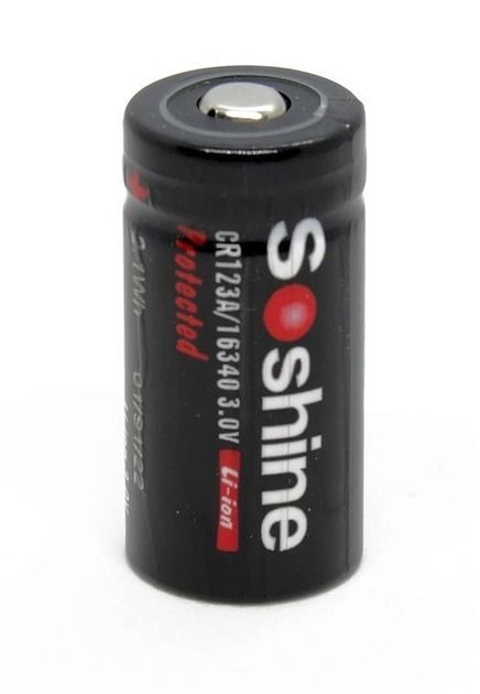 Акумулятор Soshine Protected CR123A/16340 3.0V 700mAh