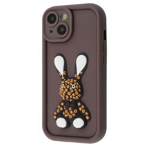 Чехол Pretty Things Case iPhone 13 (brown/rabbit) 54854