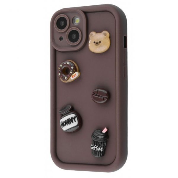 Чехол Pretty Things Case iPhone 13 (brown/donut) 54854