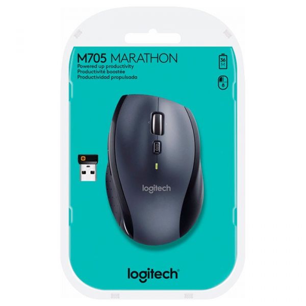 Миша Logitech Wireless M705 MARATHON Black (910-001949)