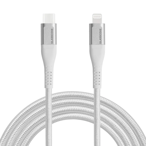 Кабель BRAID2 Type-C-Lightning 3A 1m (GB-CL13WH) White