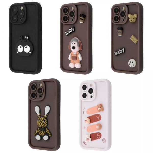 54861  Чохол Pretty Things Case iPhone 15 Pro (brown/baby)