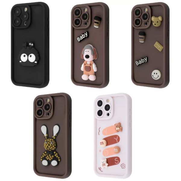 Чохол Pretty Things Case iPhone 15 Pro (white/bear) 54861