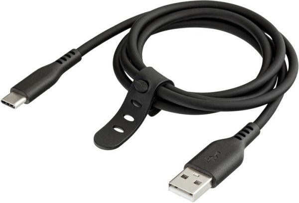 Кабель SOFT USB - Type-C Silicone 3A 1m (GS-AC12BK) Black