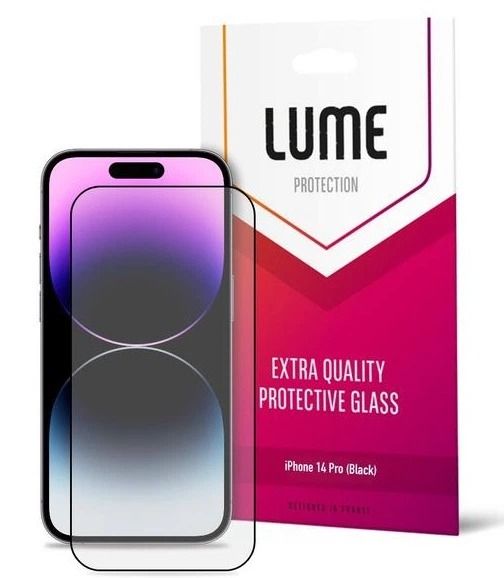 Скло LUME Protection Anti Static Dustproof Glass for iPhone 15/14 Pro Front Black