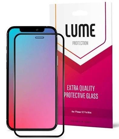 Скло LUME Protection 2.5D Silk Narrow Border for iPhone 12 Pro Max Front Black