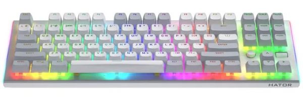 Клавіатура HATOR Gravity TKL orange (HTK561UA) white
