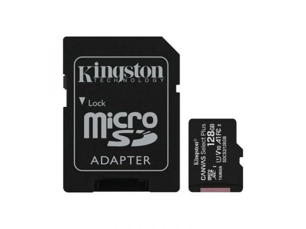 Карта пам'яті micro SDXC 128GB Kingston Canvas Select+ A1 (SDCS2/128GB)