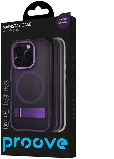 Чохол Proove Mainstay Case with Magnetic Ring iPhone 16 Pro Max (gray)