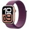 Apple Watch Series 10 GPS + Cellular 42mm Rose Gold Aluminum Case w. Plum S. Loop (MWXC3)