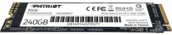 SSD накопичувач PATRIOT P310 240 GB (P310P240GM28)