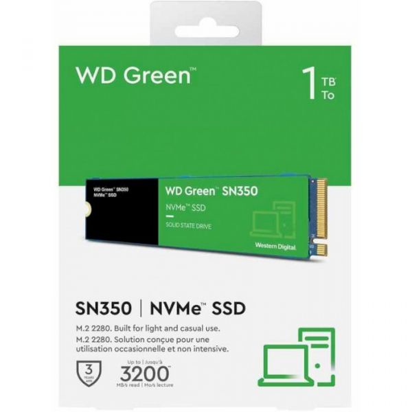 SSD накопичувач WDGreen SN350 1 TB (WDS100T3G0C)