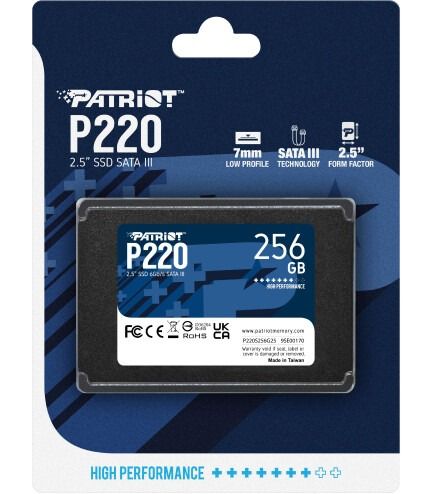 SSD накопичувач PATRIOT P220 256 GB (P220S256G25)