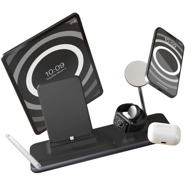 Zens 4-in-1 MagSafe + Watch + iPad Wireless Charging Station Black (ZEDC21B/00)