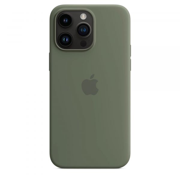 Чохол Apple Silicone Case with MagSafe iPhone 14 Pro Max (1:1 original) Olive