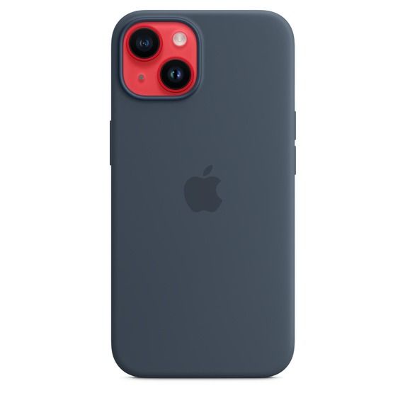 Чохол Apple Silicone Case with MagSafe iPhone 14 (1:1 original) Stormblue
