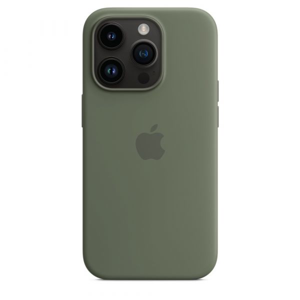 Чохол Apple Silicone Case with MagSafe iPhone 14 Pro (1:1 original) Olive