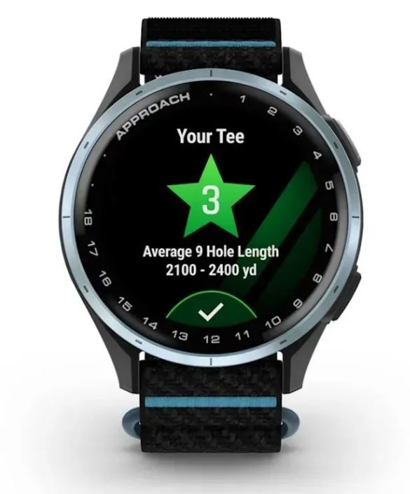 Смарт-годинник Garmin Approach J1 Cloud Blue with Black/Azure Band (010-03898-00)