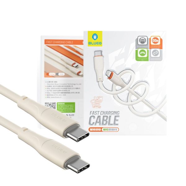 Кабель Blueo Ape Lengend · Fast Charging Cable USB-C to USB-C 1,5м  Grey