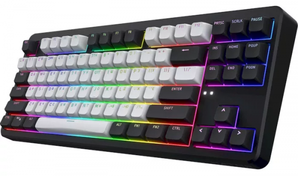 Клавіатура HATOR Rockfall 3 Mecha TKL wireless orange (HTK850) black, US layout