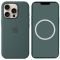 Чохол Silicone Case with Button, Animation & MagSafe iPhone 16 Pro (1:1 original), Lake Green