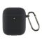 Чохол AirPods 2 Case (з мікрофіброю та карабіном), Black