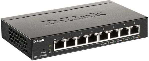 Коммутатор сетевой D-Link DGS-1100-08PV2
